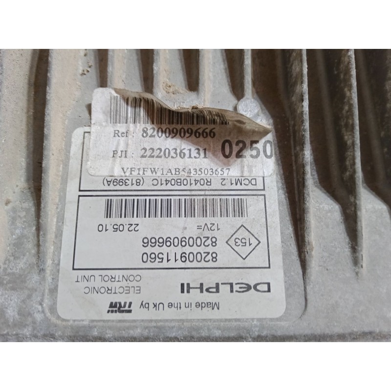 Recambio de centralita motor uce para renault kangoo express (fw0/1_) 1.5 dci 70 (fw0a, kw0v) referencia OEM IAM 8200909666  