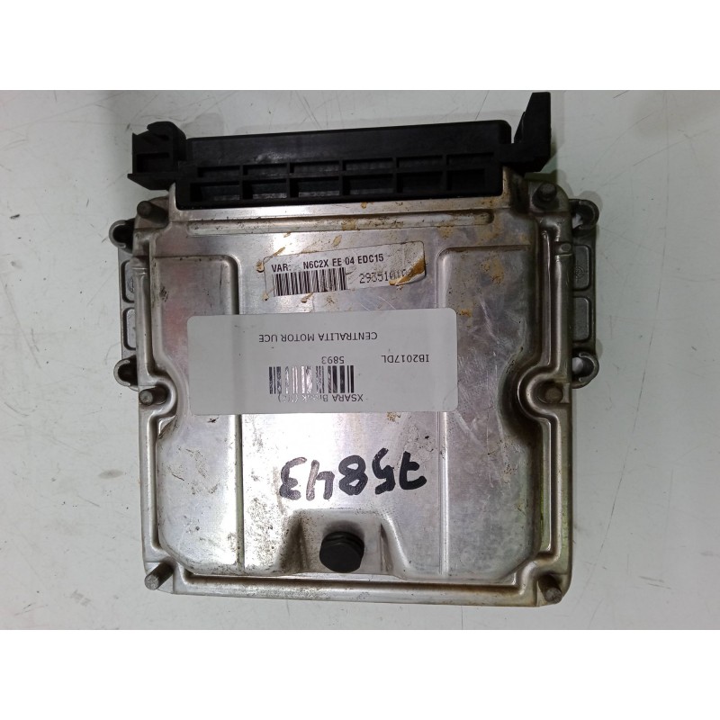 Recambio de centralita motor uce para citroën xsara break (n2) 2.0 hdi 90 referencia OEM IAM 9636256980 EDC15C2 04 0281010249