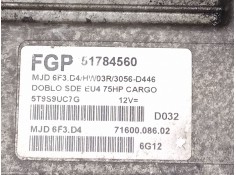 Recambio de centralita motor uce para fiat doblo monospace (119_, 223_) 1.3 jtd referencia OEM IAM 51784560 7160008602 MJD6F3D4