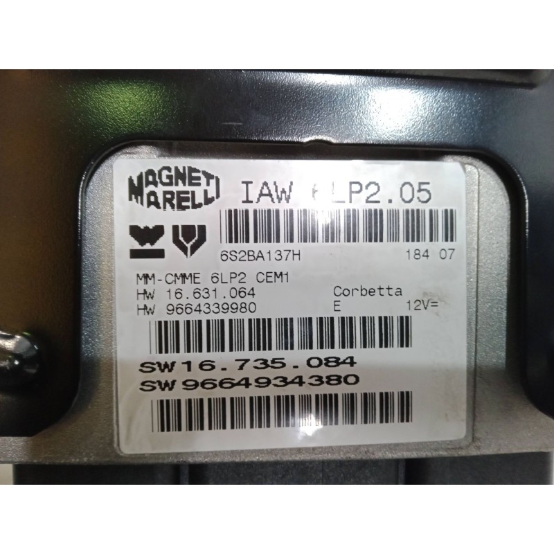 Recambio de centralita motor uce para citroën c4 coupé (la_) 1.4 16v referencia OEM IAM IAW6LP2.05 SW 16.735.084 HW 9664339980