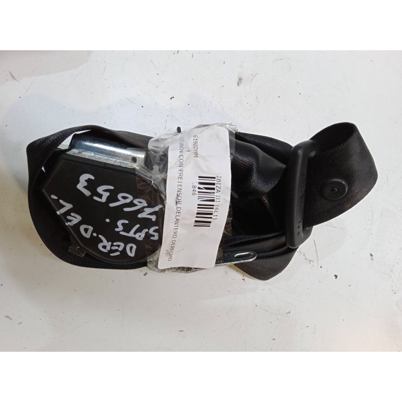 Recambio de cinturon con pretensor delantero derecho para seat ibiza iii (6l1) 1.4 16v referencia OEM IAM   