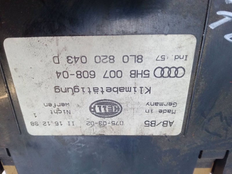 Recambio de mando climatizador para audi a3 (8l1) 1.9 tdi referencia OEM IAM 5HB00760804  8L0820043D