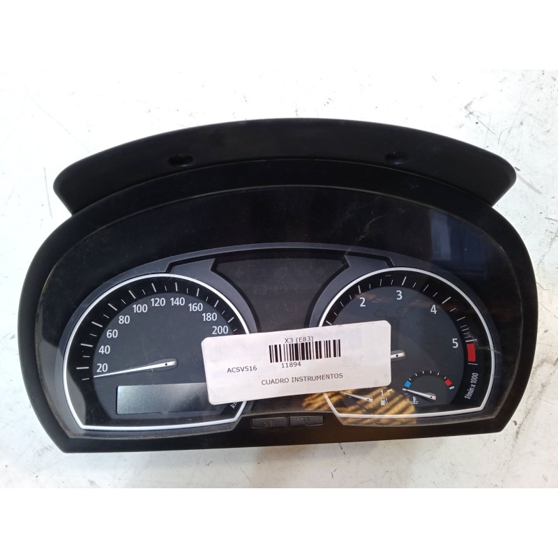 Recambio de cuadro instrumentos para bmw x3 (e83) 2.0 sd referencia OEM IAM 25811510 345158203 102463122