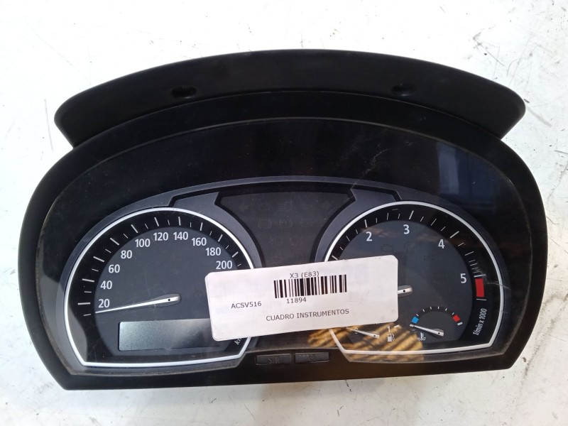 Recambio de cuadro instrumentos para bmw x3 (e83) 2.0 sd referencia OEM IAM 25811510 345158203 102463122
