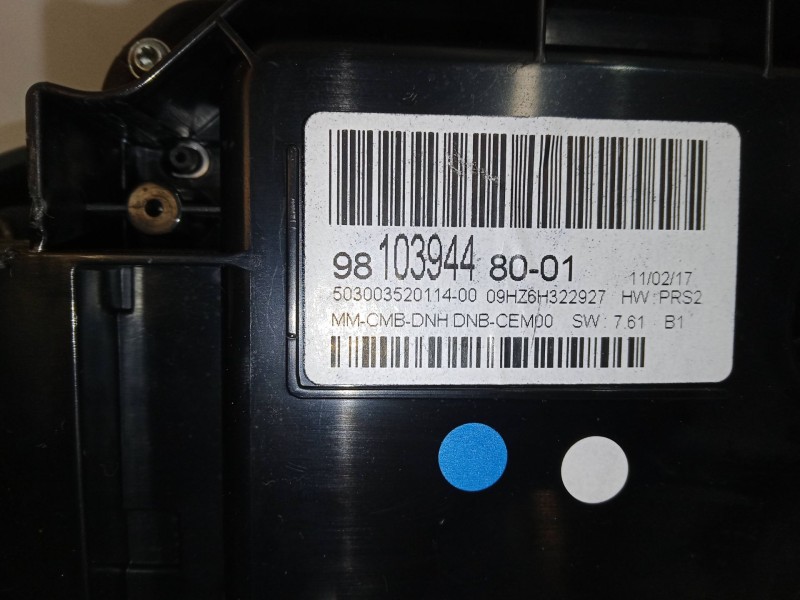 Recambio de cuadro instrumentos para peugeot 3008 suv (mc_, mr_, mj_, m4_) 1.2 thp/ puretech 130 (mrhnsm, mrhnsu, mrhnsj, mrhnyw