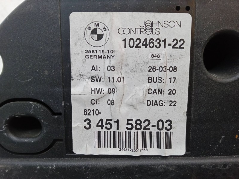 Recambio de cuadro instrumentos para bmw x3 (e83) 2.0 sd referencia OEM IAM 25811510 345158203 102463122