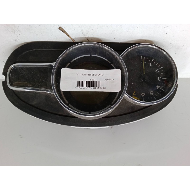 Recambio de cuadro instrumentos para renault megane iii coupé (dz0/1_) 1.6 16v (dz0u, dz1b, dz1h) referencia OEM IAM RNI24810694