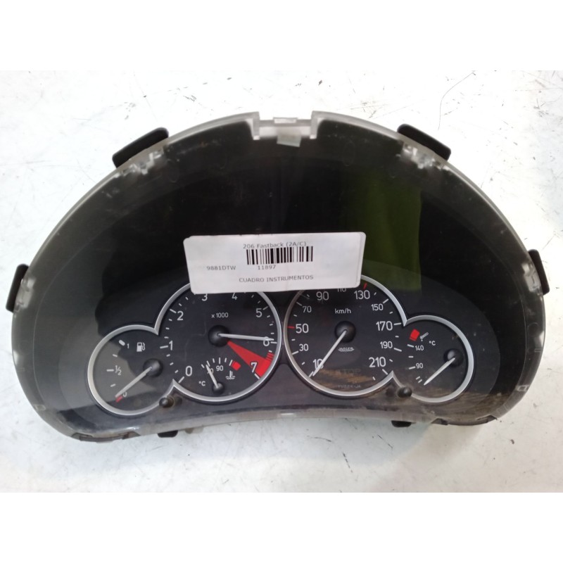 Recambio de cuadro instrumentos para peugeot 206 hatchback (2a/c) 1.4 i referencia OEM IAM 9656696680 6105RS 000644409