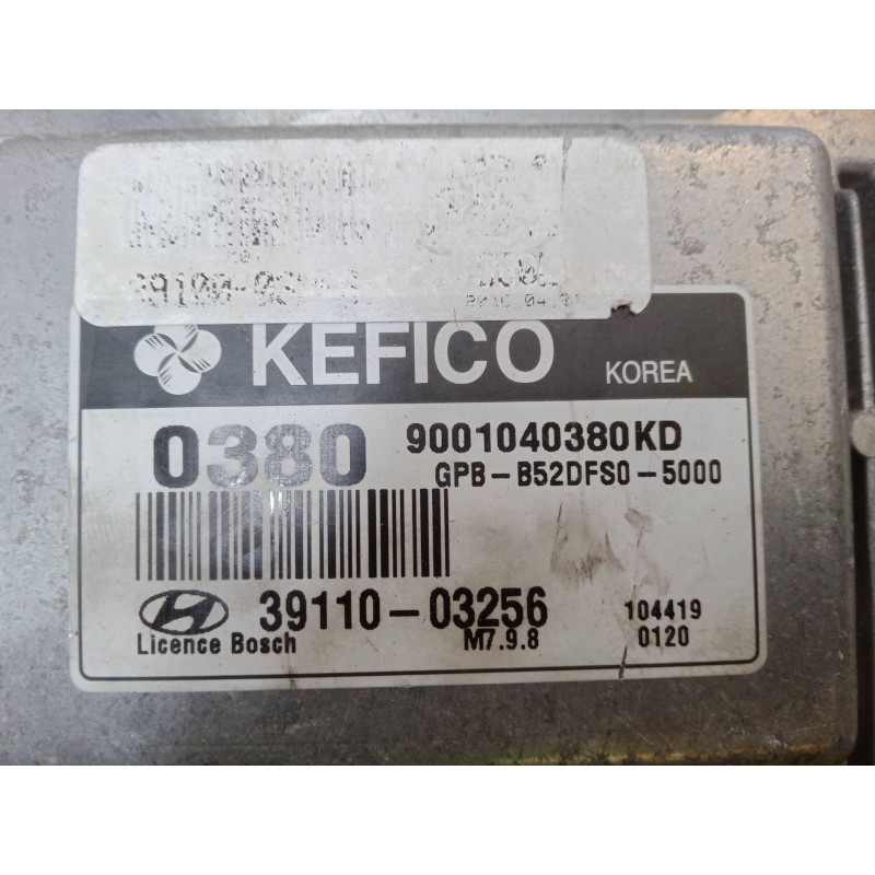 Recambio de centralita motor uce para hyundai i20 i (pb, pbt) 1.2 referencia OEM IAM 9001040380KD GPB-B52DFS0-5000 3911003256