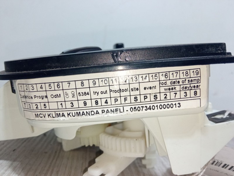 Recambio de mando calefaccion / a/a para peugeot bipper tepee 1.4 hdi referencia OEM IAM 05073401000013  