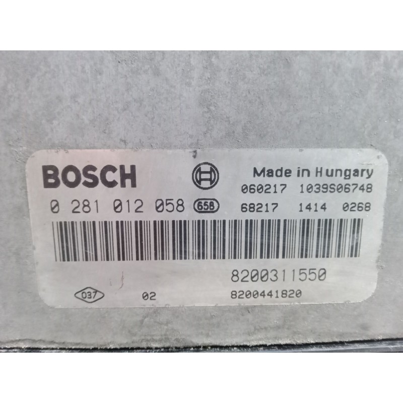 Recambio de centralita motor uce para renault espace iv (jk0/1_) 2.2 dci (jk0h) referencia OEM IAM 82003115508200441820  0281012