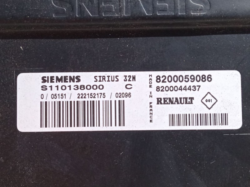 Recambio de centralita motor uce para renault twingo i (c06_) 1.2 (c066, c068) referencia OEM IAM 82000590868200044437  S1101380