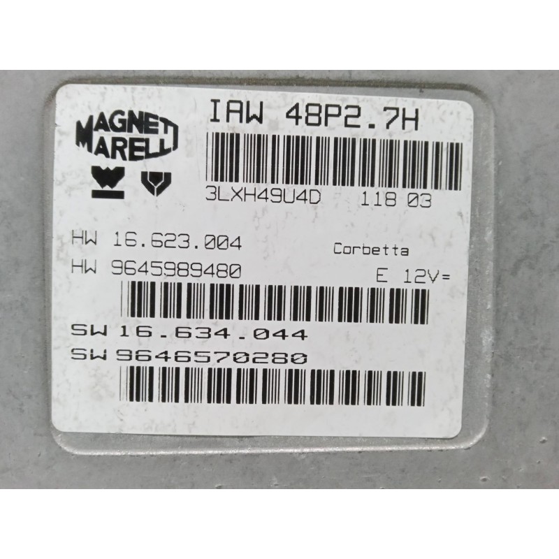 Recambio de centralita motor uce para citroën c2 (jm_) 1.1 referencia OEM IAM 16.623.004.9645989480  