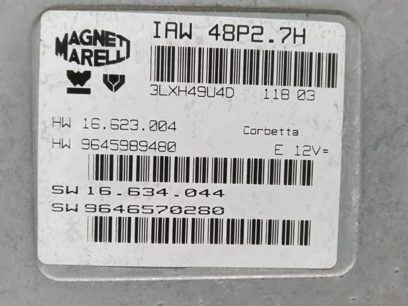 Recambio de centralita motor uce para citroën c2 (jm_) 1.1 referencia OEM IAM 16.623.004.9645989480  