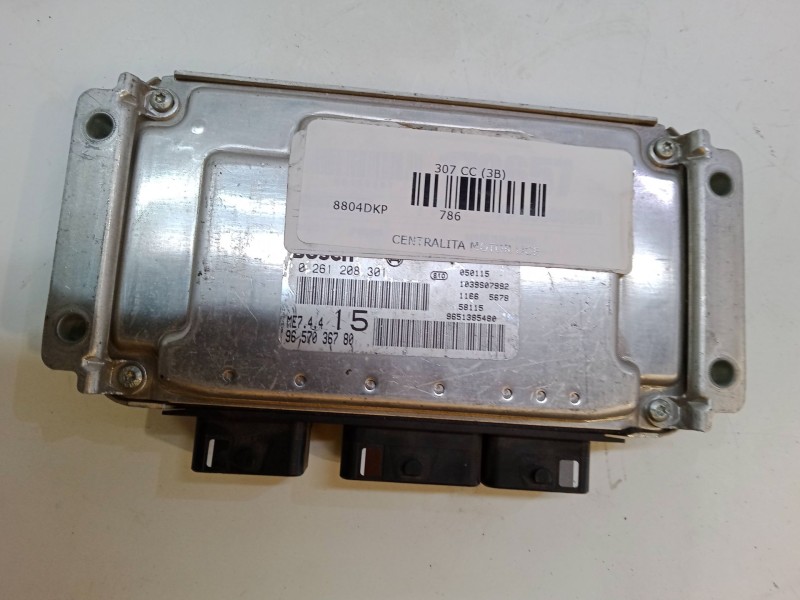 Recambio de centralita motor uce para peugeot 307 cc (3b) 1.6 16v referencia OEM IAM 0261208301  9657036780