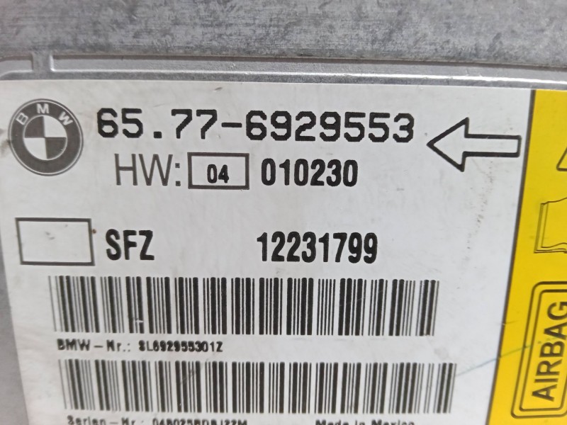 Recambio de centralita airbag para bmw 7 (e65, e66, e67) 735 i, li referencia OEM IAM 61.35-6921981.95WK48001  