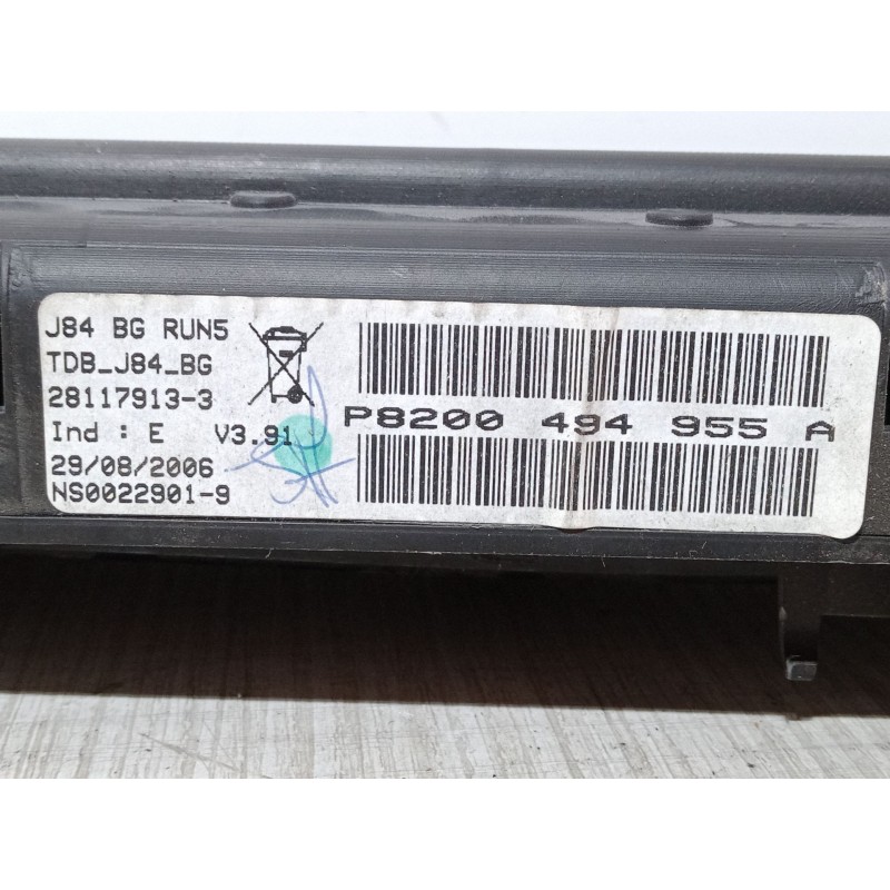 Recambio de cuadro instrumentos para renault scénic ii (jm0/1_) 2.0 dci (jm1k) referencia OEM IAM P8200494955A J84 BG RUN5 