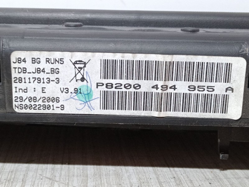 Recambio de cuadro instrumentos para renault scénic ii (jm0/1_) 2.0 dci (jm1k) referencia OEM IAM P8200494955A J84 BG RUN5 