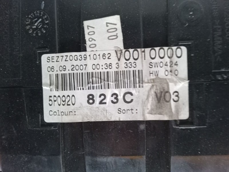 Recambio de cuadro instrumentos para seat altea (5p1) 1.9 tdi referencia OEM IAM 5P0920823C  V0010000