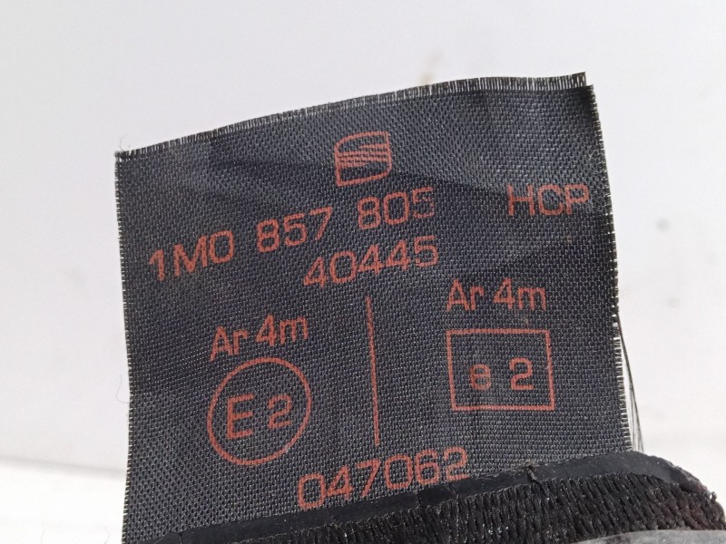 Recambio de cinturon seguridad trasero izquierdo para seat leon (1m1) 1.9 tdi referencia OEM IAM 1MO857805HCP  