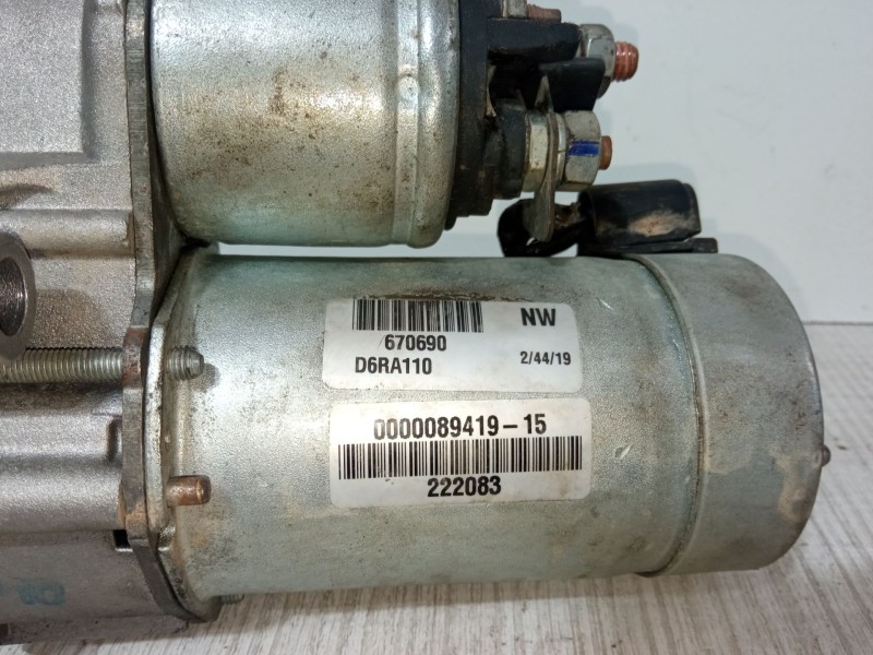 Recambio de motor arranque para peugeot bipper tepee 1.4 hdi referencia OEM IAM 670690 D6RA110 0000089419-15