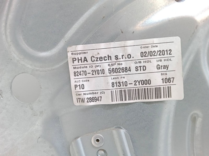 Recambio de elevalunas delantero izquierdo para hyundai ix35 (lm, el, elh) 1.7 crdi referencia OEM IAM   