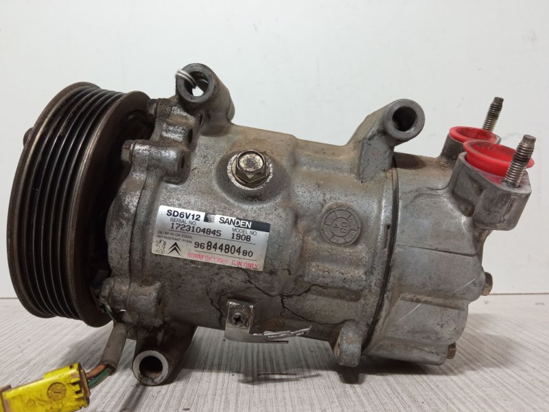 Recambio de compresor a/a para peugeot bipper tepee 1.4 hdi referencia OEM IAM 9684480480 1908 SD6V12