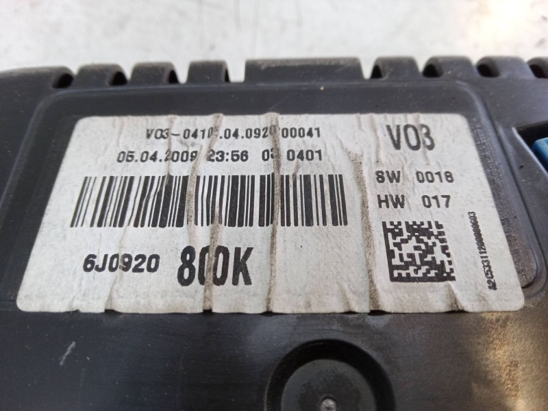 Recambio de cuadro instrumentos para seat ibiza iv sc (6j1, 6p5) 1.2 referencia OEM IAM 6J0920800K  A2C53311200