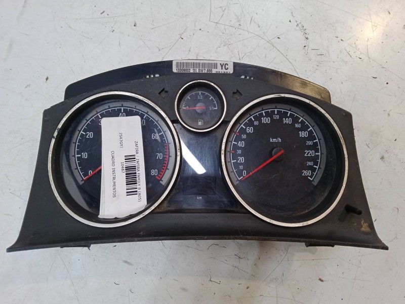 Recambio de cuadro instrumentos para opel zafira / zafira family b (a05) 1.8 (m75) referencia OEM IAM 13309002YC  SW7655