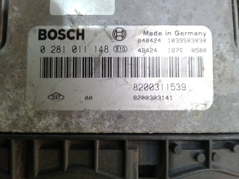 Recambio de centralita motor uce para opel movano a furgoneta (x70) 1.9 dti (fd) referencia OEM IAM 0281011148 8200311539 820030