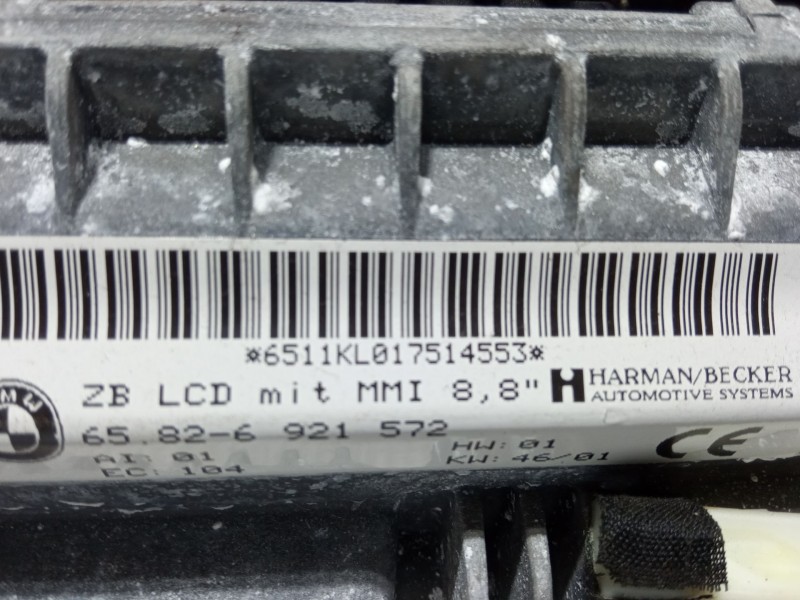 Recambio de pantalla multifuncion para bmw 7 (e65, e66, e67) 735 i, li referencia OEM IAM 65.82-6921572  