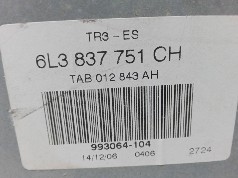Recambio de elevalunas electrico delantero izquierdo para seat ibiza iii (6l1) 1.4 16v referencia OEM IAM 6L3837751CH  