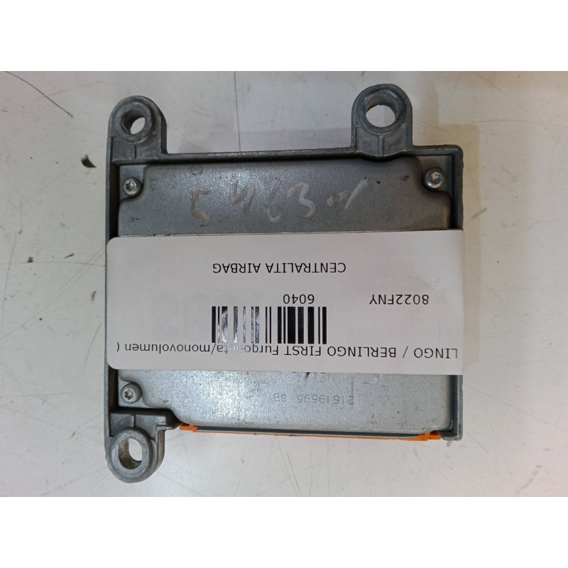 Recambio de centralita airbag para citroën berlingo / berlingo first furgoneta/monovolumen (m_) 1.6 hdi 90 (mb9hx, mc9hx) refere