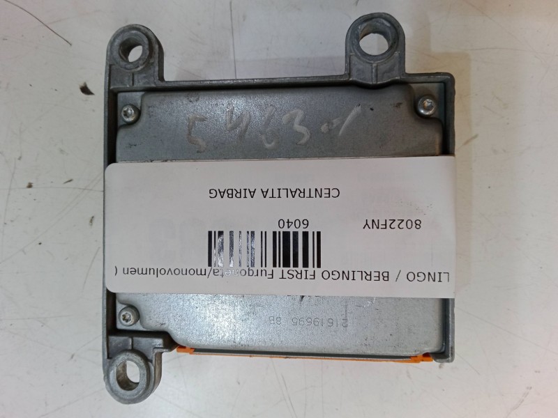 Recambio de centralita airbag para citroën berlingo / berlingo first furgoneta/monovolumen (m_) 1.6 hdi 90 (mb9hx, mc9hx) refere