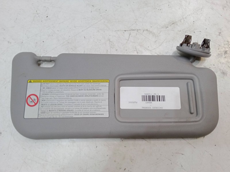 Recambio de parasol derecho para toyota yaris (_p9_) 1.4 d-4d (nlp90_) referencia OEM IAM   