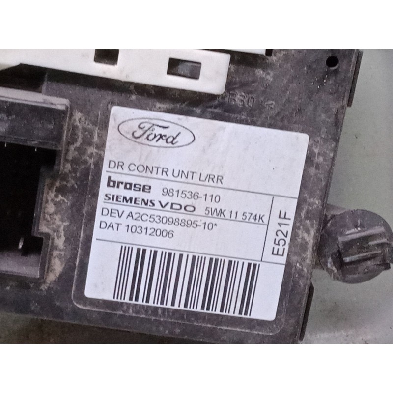 Recambio de elevalunas electrico trasero izquierdo para ford focus c-max (dm2) 2.0 tdci referencia OEM IAM   