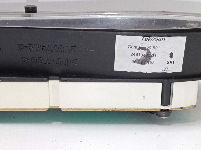 Recambio de cuadro instrumentos para dacia sandero 1.2 16v referencia OEM IAM P248104802R  1836019