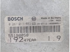 Recambio de centralita motor uce para fiat stilo van (192_) 1.9 jtd (192dxe1a) referencia OEM IAM 55198058 19247EAA 0281011553