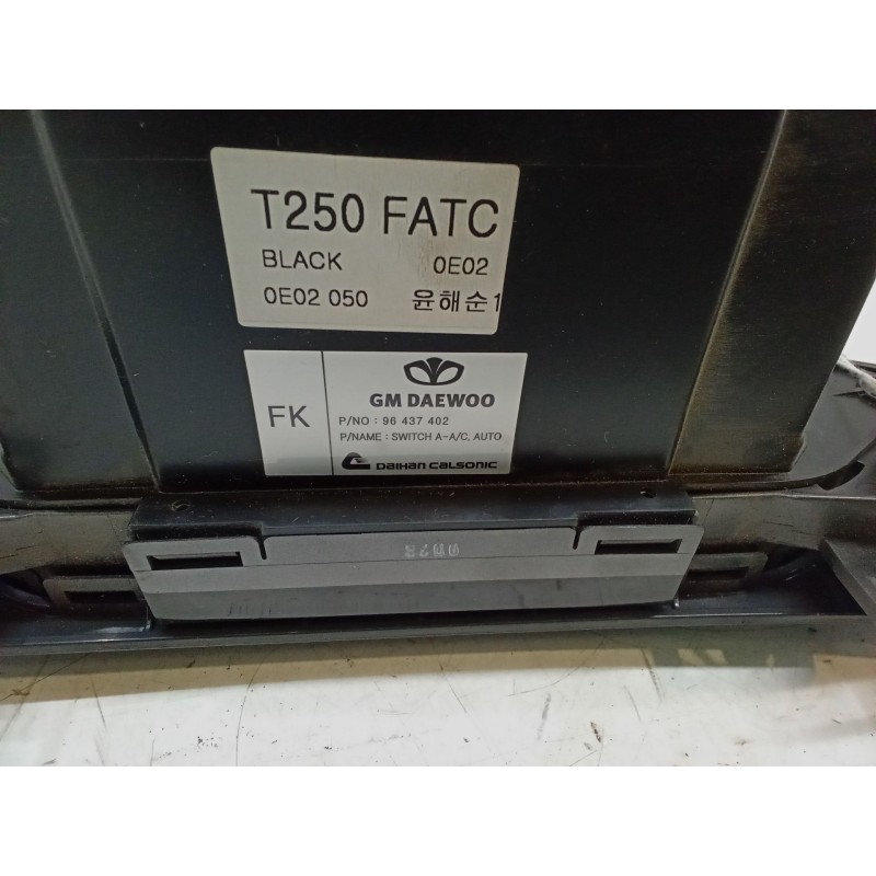 Recambio de mando climatizador para chevrolet aveo / kalos sedán (t250, t255) 1.4 referencia OEM IAM 96437402  T250FATC