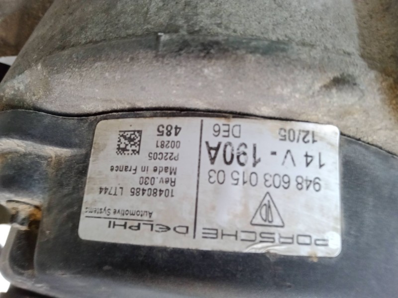 Recambio de alternador para porsche cayenne (9pa) turbo 4.5 referencia OEM IAM 94860301503  10480485