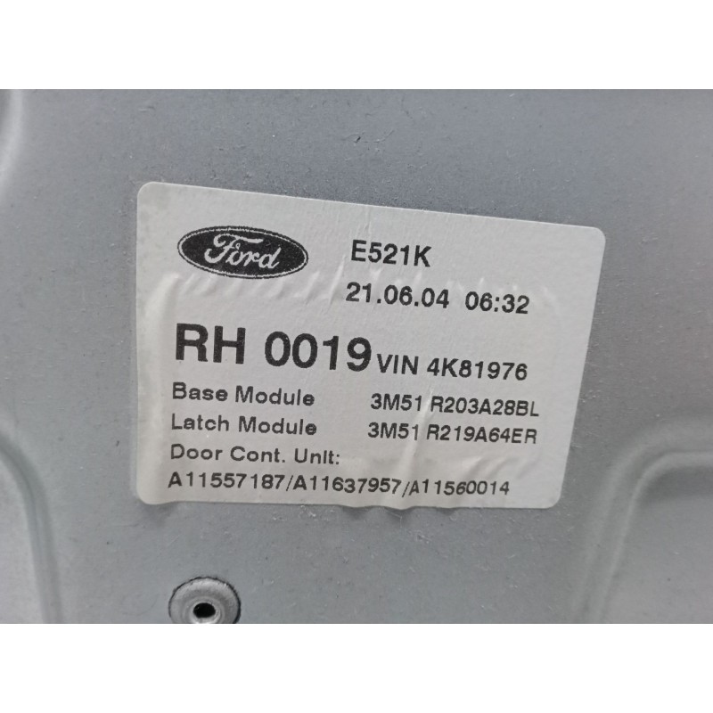 Recambio de elevalunas electrico delantero derecho para ford focus c-max (dm2) 2.0 referencia OEM IAM 3M51R203A28BL  