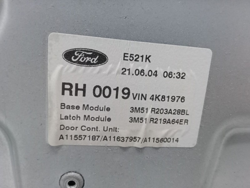 Recambio de elevalunas electrico delantero derecho para ford focus c-max (dm2) 2.0 referencia OEM IAM 3M51R203A28BL  