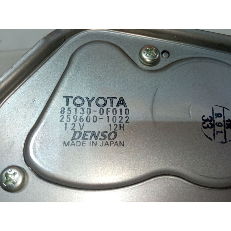 Recambio de motor limpia trasero para toyota corolla verso (zer_, zze12_, r1_) 1.8 (znr11_) referencia OEM IAM 85130-0F010 25960