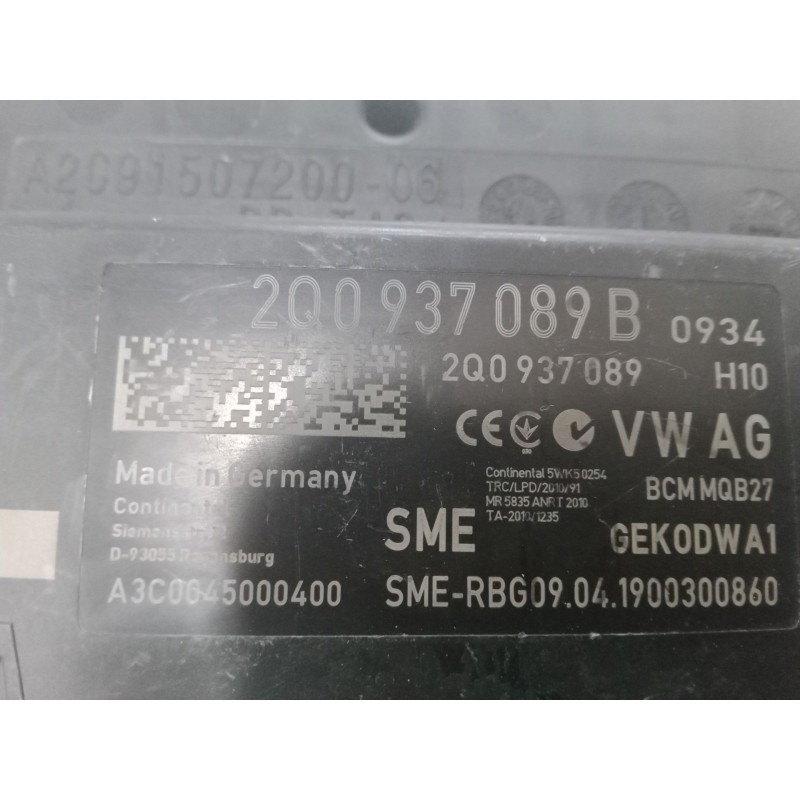 Recambio de bsi para skoda scala (nw1) 1.0 tsi referencia OEM IAM 2Q0937089B  