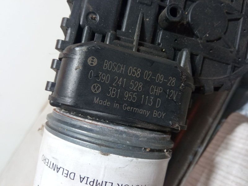 Recambio de motor limpia delantero para volkswagen passat b5.5 (3b3) 1.9 tdi referencia OEM IAM 3B1955113D 0 390 241 528 CHP 12V