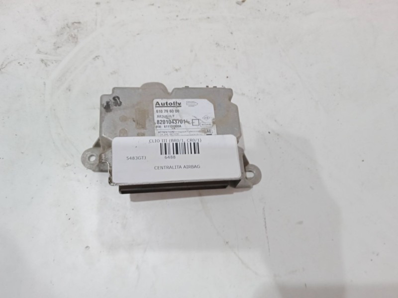 Recambio de centralita airbag para renault clio iii (br0/1, cr0/1) 1.2 16v (br02, br0j, br11, cr02, cr0j, cr11) referencia OEM I