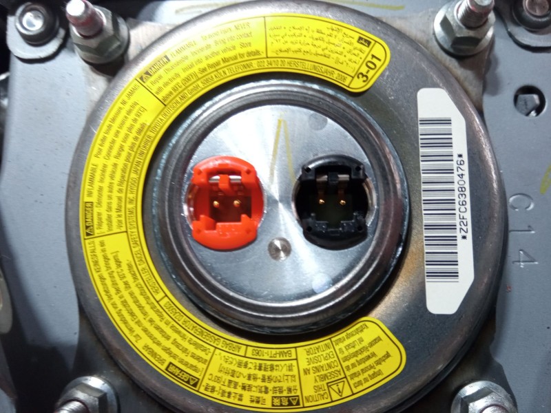 Recambio de airbag volante para toyota corolla verso (zer_, zze12_, r1_) 1.8 (znr11_) referencia OEM IAM Z2FC6380476 Y02172107A5