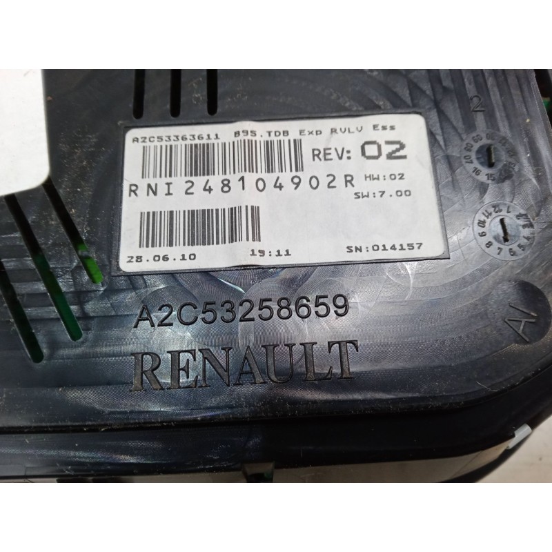Recambio de cuadro instrumentos para renault megane iii hatchback (bz0/1_, b3_) 1.6 16v (bz0h) referencia OEM IAM A2C53363611A2C