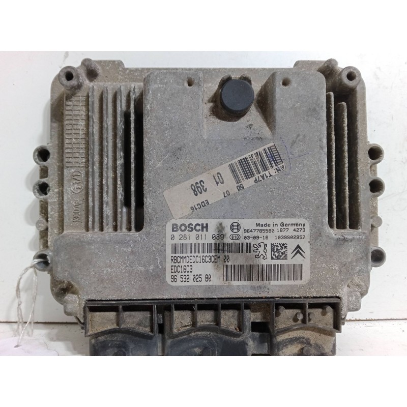 Recambio de centralita motor uce para peugeot 206 hatchback (2a/c) 1.4 hdi eco 70 referencia OEM IAM 9653202580  