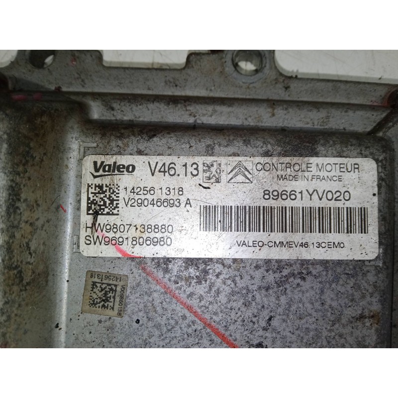Recambio de centralita motor uce para citroën c1 ii (pa_, ps_) 1.2 vti 82 referencia OEM IAM 89661YV020  SW9691806980